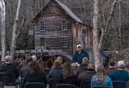 Gov Justice promotes tradition and tourism at the WV Gold Rush Event at Babcock State Park